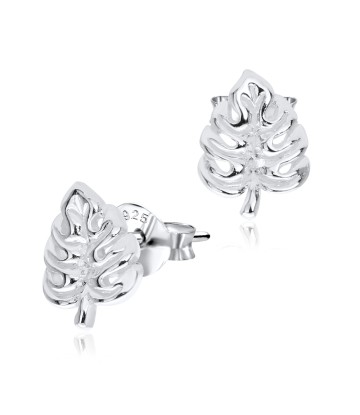 Fern Leaf Silver Stud Earring STS-3229